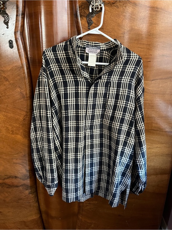 Issey Miyake Other - Rare Issey Miyake Navy and White Plaid Men’s Shirt - Casual Long Sleeve
